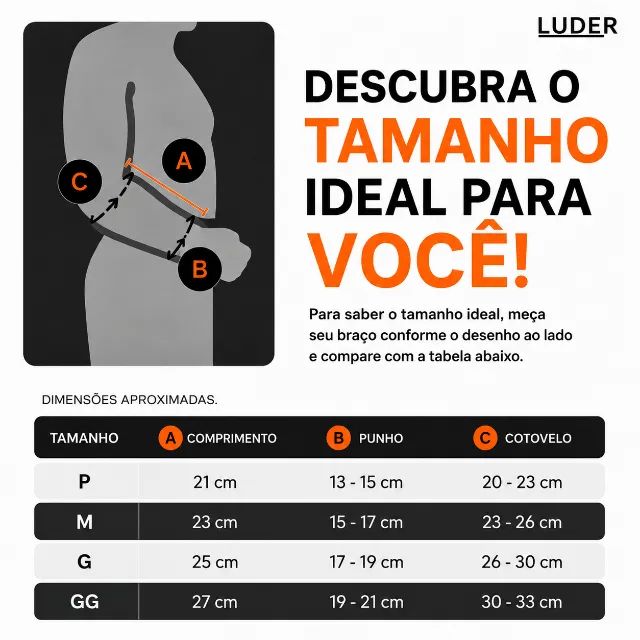 Manguito Curto Compressão N1 Sport Profissional Preto - Foto 4