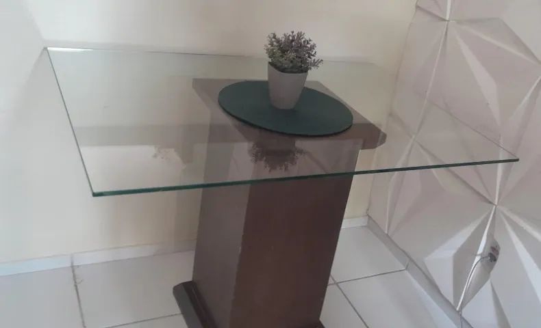 Mesa de Jantar com Tampo de Vidro - Foto 2