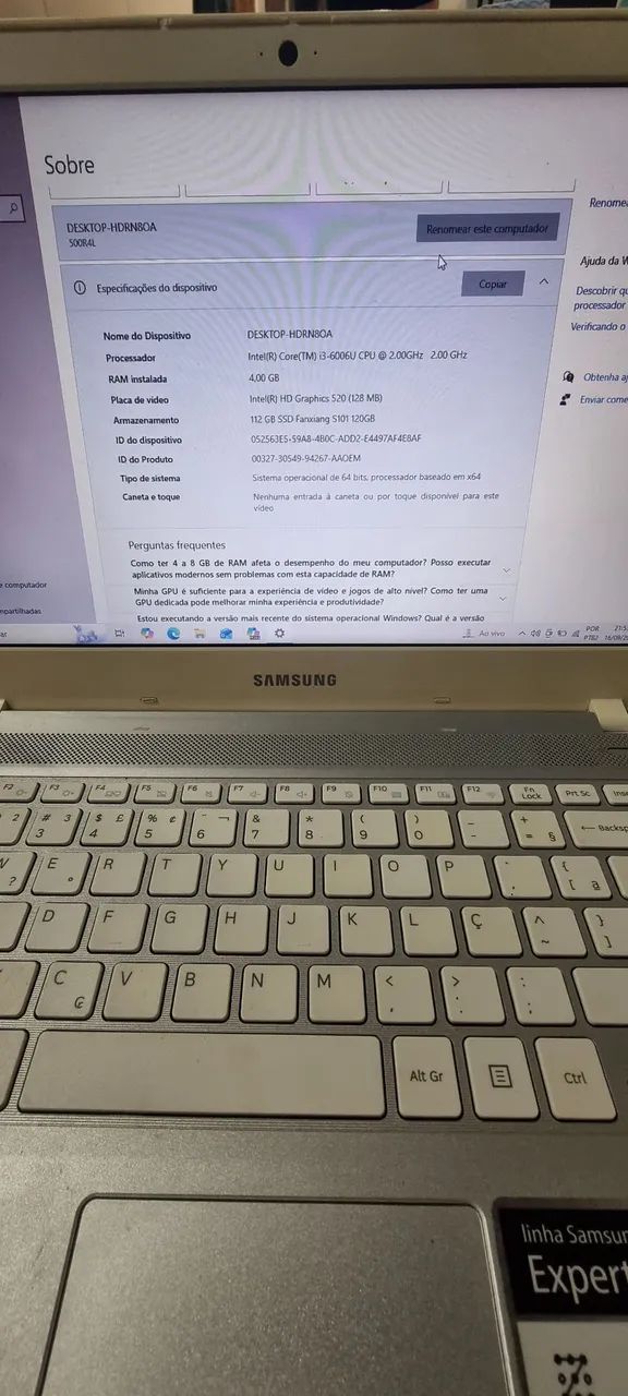 Notebook Samsung HD 1 TB  - Foto 3