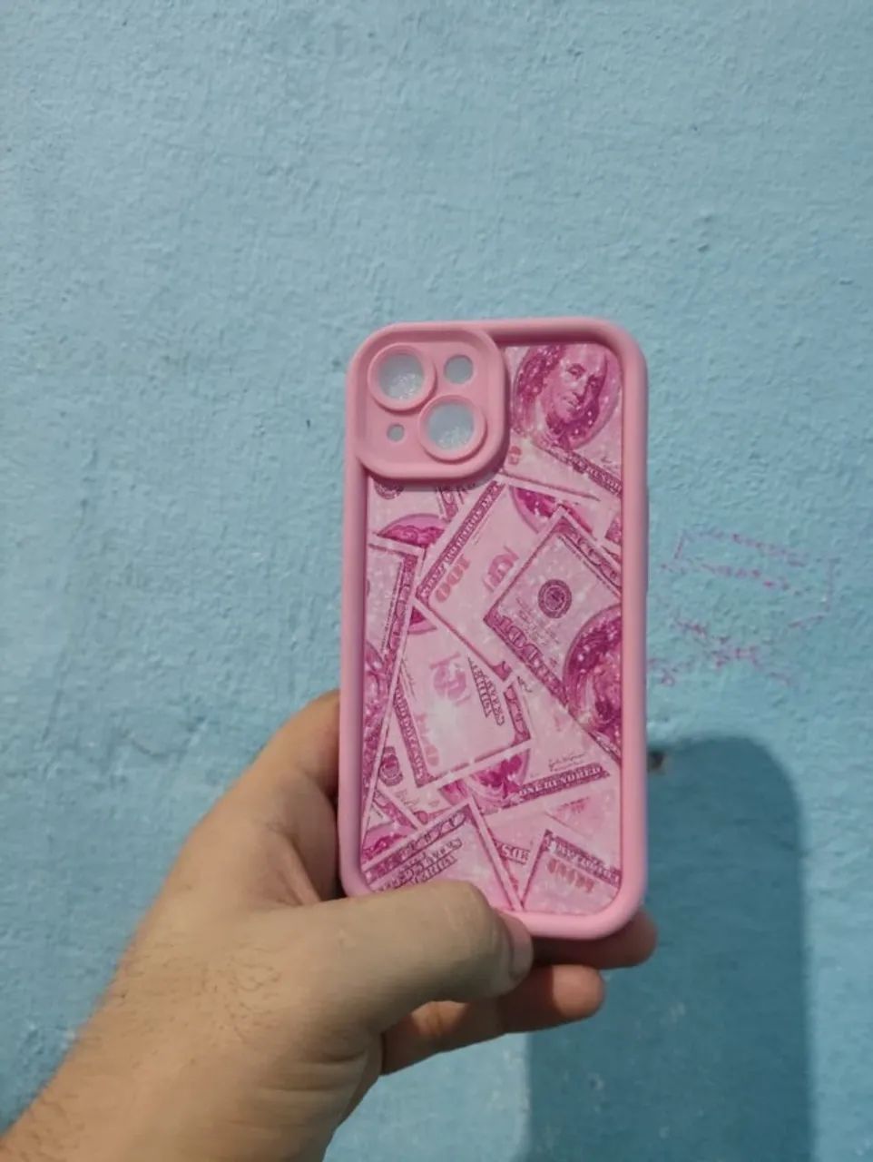 Capinha iPhone 15 Rosa Estampada top nova - Foto 2