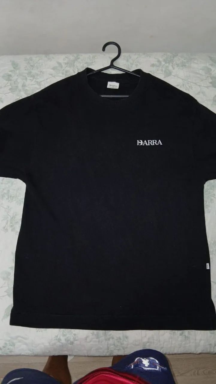 Camiseta barra preta e boa para o dia dia!que combina com qualquer ocasião!