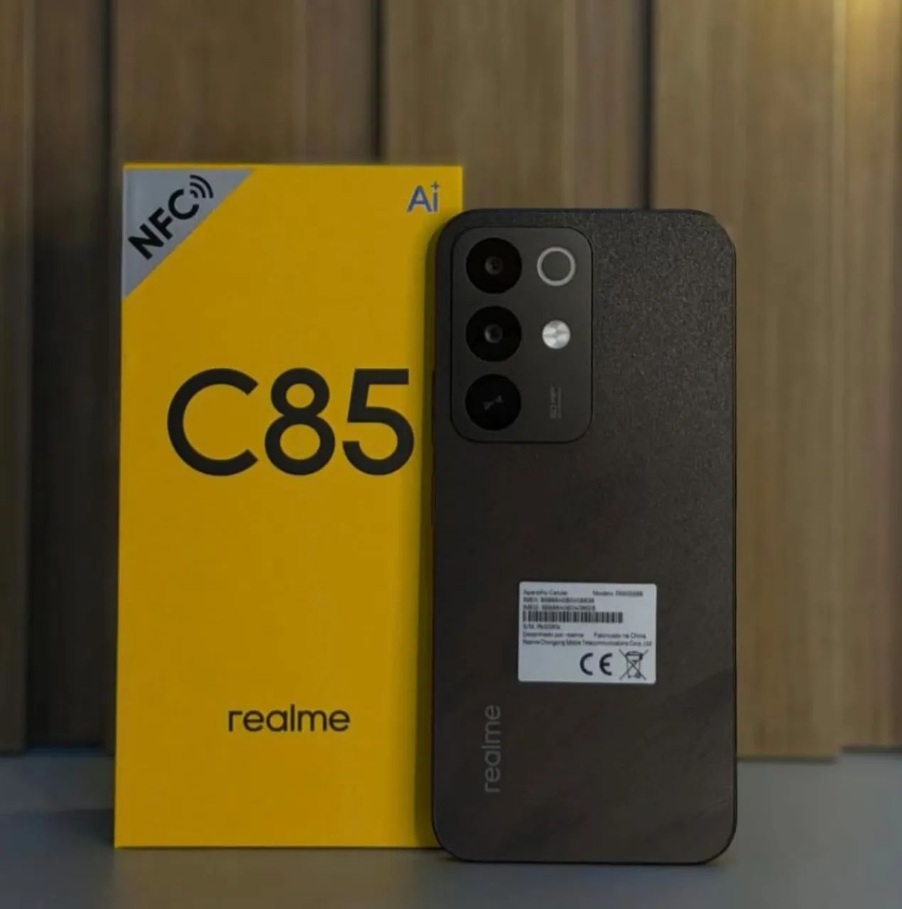 Realme Lançamento - C85 + NFC - 256/8 Black + Câmera toooop