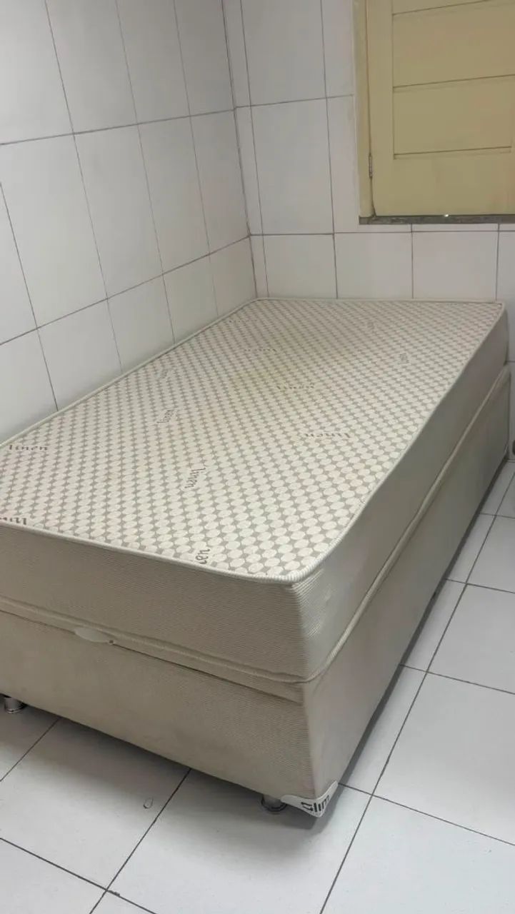 Cama box Solteirão c/ base baú - Aceito Negociação  - Foto 2