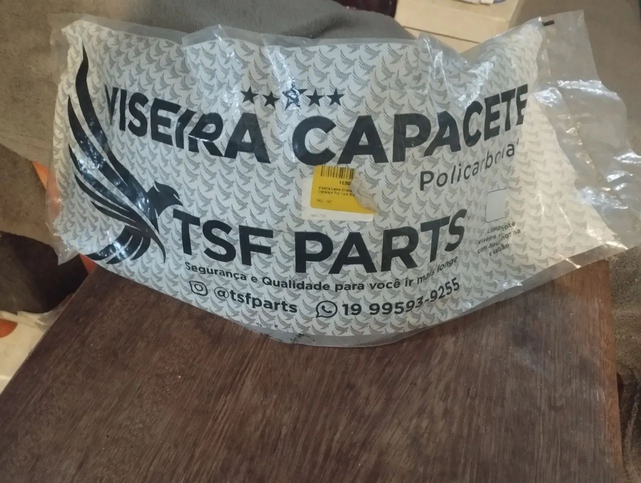 Viseira para capacete TSF nova