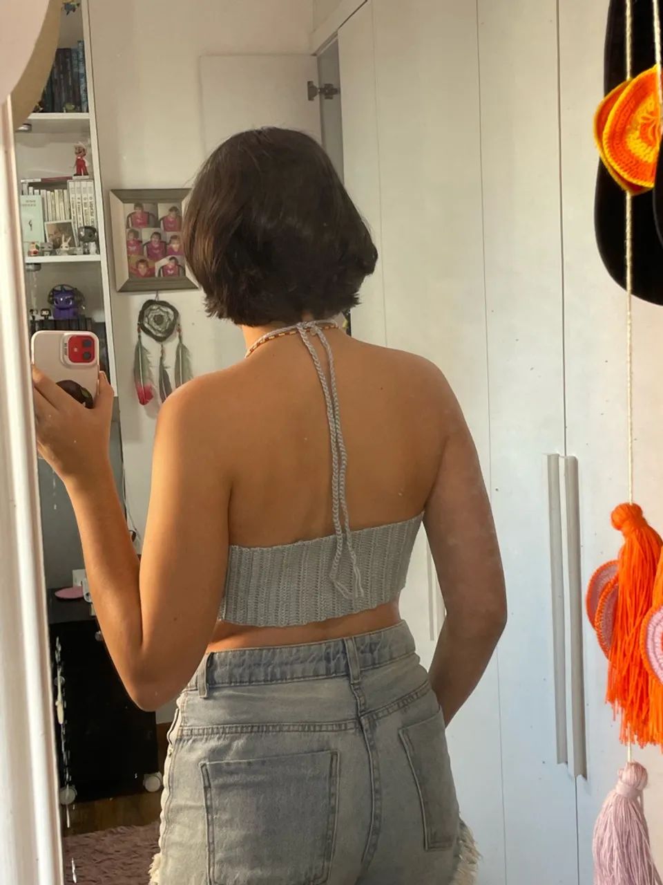 TOP DE CROCHÊ AZUL | Pronta entrega - Foto 2