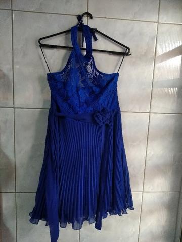 Vestido azul festa
