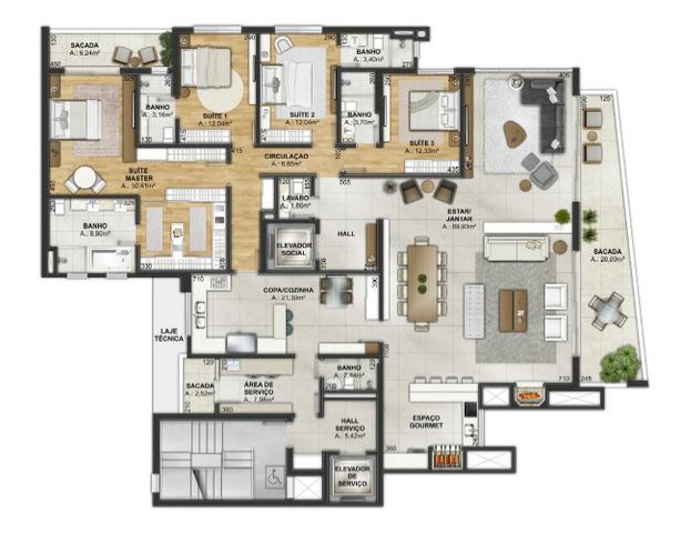 Oferta Imóveis Union! Apartamento com 280 m² privativos, próximo ao Fórum de Caxias! - Foto 5