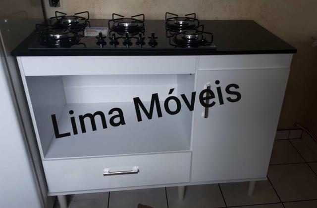 Balcão + Fogão 5b Atlas e Forno Elétrico(Promoção Black) - Foto 2