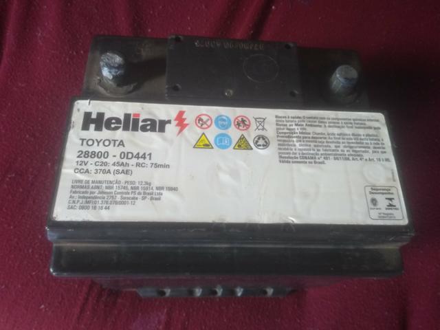 Bateria Heliar 45Ah usada boa 150,00 - Foto 3