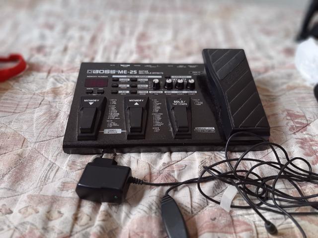 Pedaleira Boss Me-25 + Fonte Original 9v Boss Psa120zs