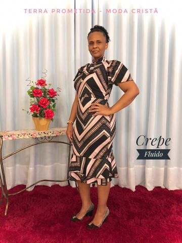 Vestido Crepe Seda Fluido - Foto 2