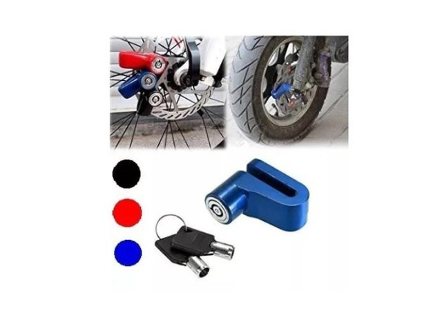 Trava P/freio A Disco P/moto Resistente E Leve Cabe No Bolso