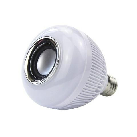 Lampada Musical Caixa De Som Bluetooth Led Rgb Com Controle - Foto 2