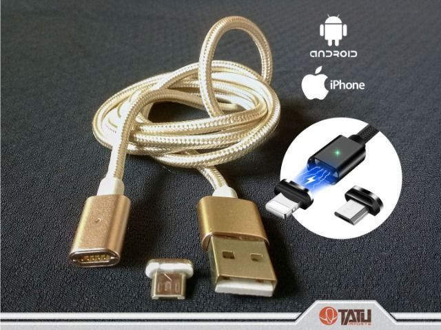 Cabo USB com imã e manta de pano