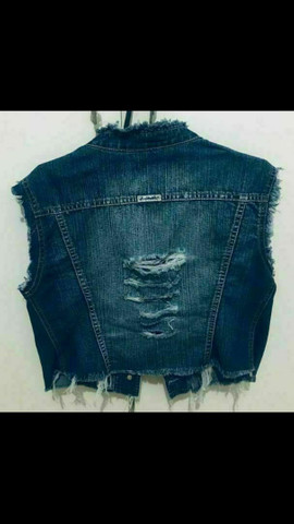 colete jeans sawary