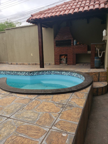 Sobrado com Piscina, 3/4, varanda gourmet - Ac permuta