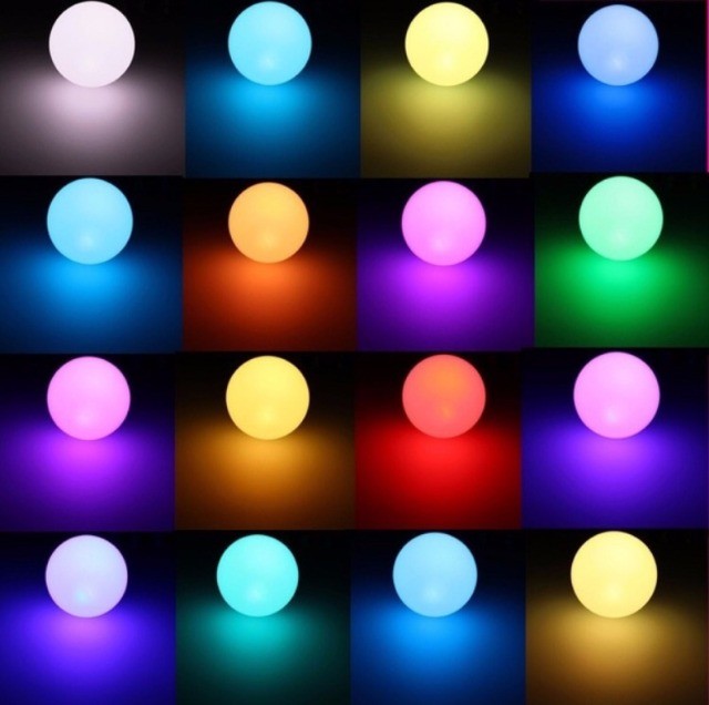 Lampada Bolinha RGB com Controle - Foto 3