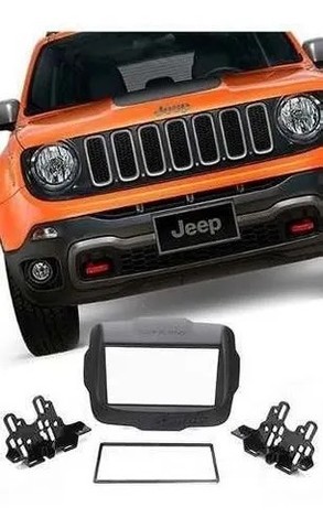 Moldura Painel Dvd 2 Din Multímidia Jeep Renegade Pcd 2019 - Foto 2