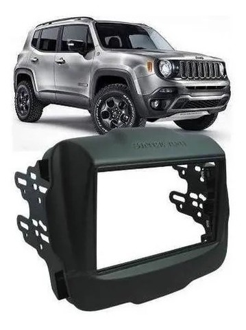 Moldura Painel Dvd 2 Din Multímidia Jeep Renegade Pcd 2019