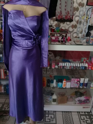 Lindo vestido longo lilás  - Foto 4