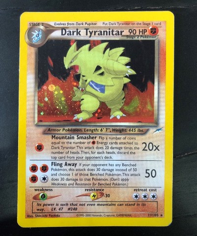 Dark Tyranitar - Neo Destiny - Pokemon Card - Hobbies e coleções