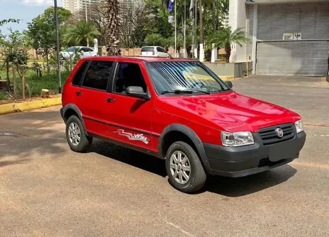 Fiat Uno Mille Way Econ, ano 2013, vermelho. (17492)