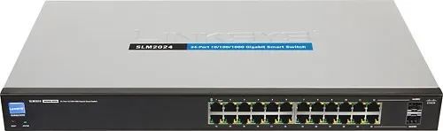 Switch Smart Managed linksys Cisco 24-Port 10/100/1000 SLM2024