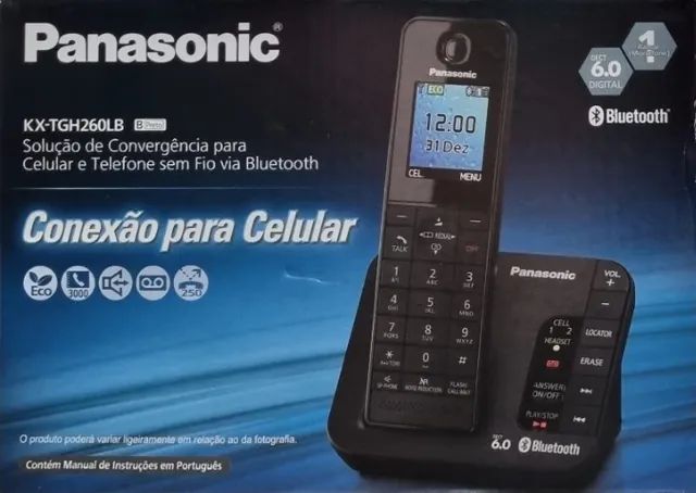 Telefone sem fio Panasonic KX-TGH260LB