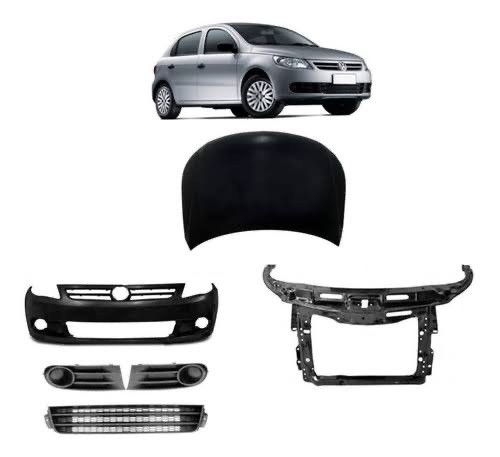 Kit frente  peças gol g5 capo parachoque 
