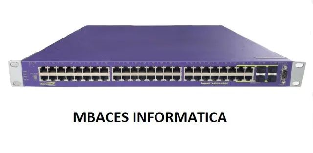 Switch Extreme Networks Summit X450-48p Portas Gigabit uplink 4 sfp 10G  nao liga 