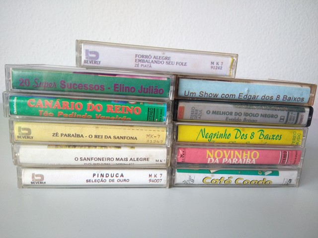 11 K7s de Forró e Vaneirão 3 (raras - vários cantores)