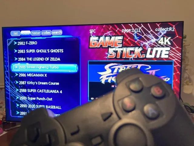 Vídeo Game Retrô Stick GD10 - 15, 30 ou 40 MIL JOGOS - 2 Controles sem Fio  - F