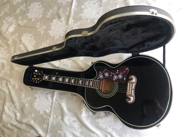 VIOLÃO EPIPHONE EJ200ce BK