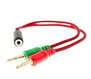 Cabo adaptador 2 P2 X P3 para fones E headset knup - KP-FPP01