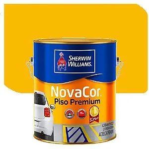 Tinta Piso Sherwim Williams Novacor Fosco Amarelo Demarcação 3,6 Litros