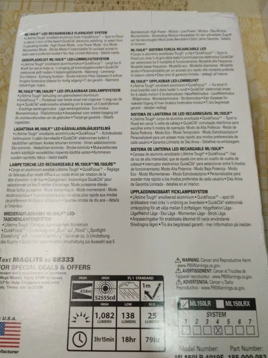  Lanterna Mag-Lite ML150LR LED Recarregável  - Foto 6