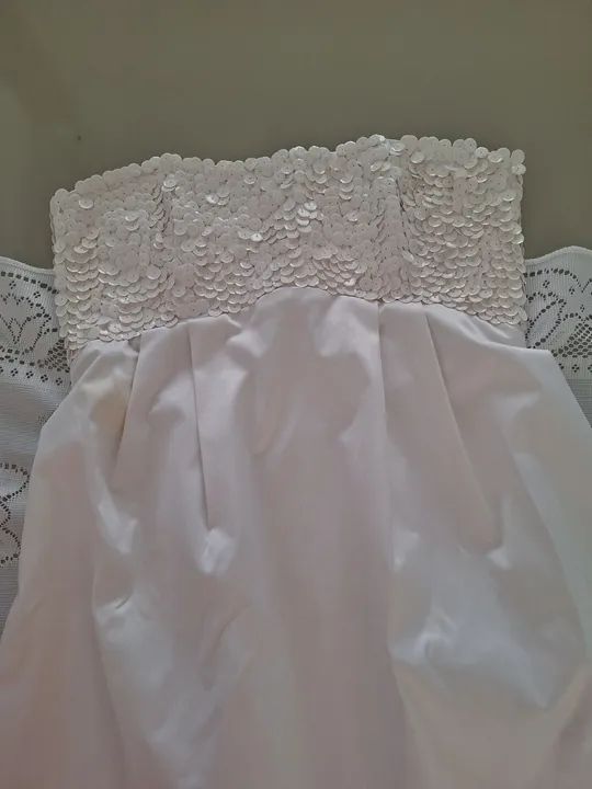 Vestido branco de festa - Foto 3