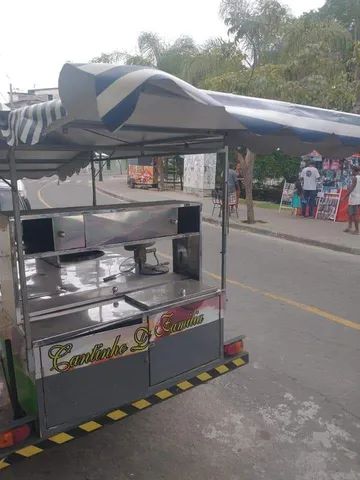 Reboque para lanches, baratas chips e churrasquinho 