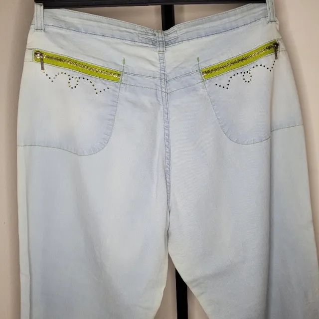 Calça jeans feminina reta - Tamanho 48 - Foto 3
