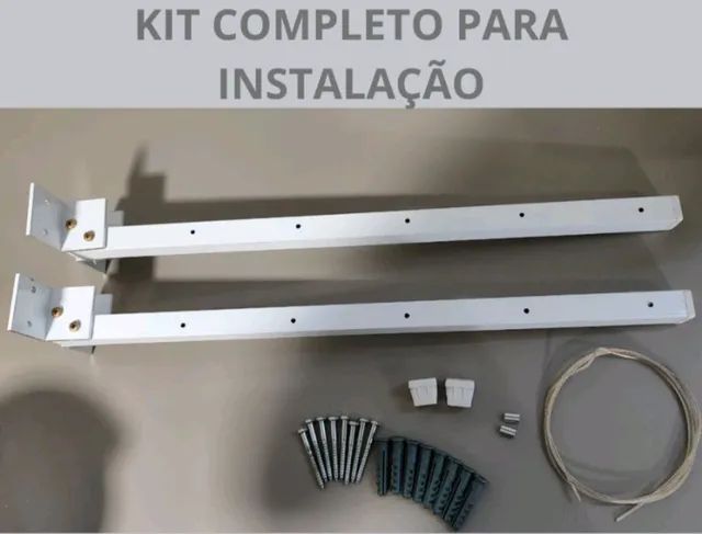 VARAL RETRÁTIL PRA PAREDE - Foto 3