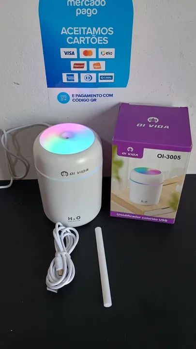 Umidificador de Ar USB com led RGB-OFERTA IMBATÍVEL  - Foto 2
