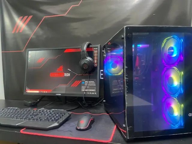 PC Gamer Completo Ryzen 5, 16 GBs RX 580 8GB c/SSD - Loja Gorilla Tech