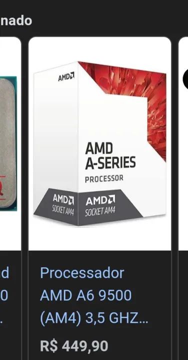 Processador amd funcionando