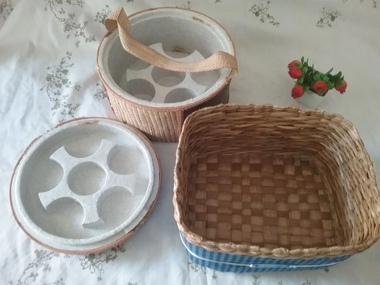 Cesto de vime para picnic