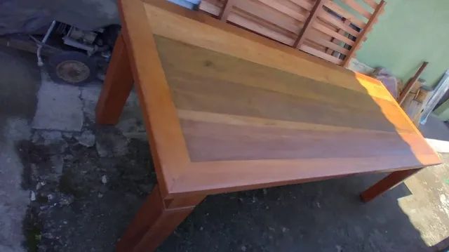 Mesa Mineira Rustica 2,00 x 1 metro madeira de lei mista - Foto 2