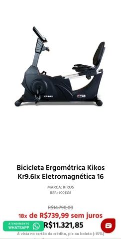 Bicicleta Horizontal Ergométrica Kikos Kr9.6ix