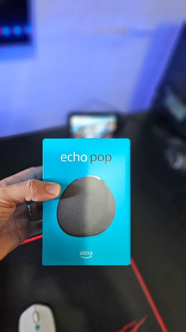 Caixa de Som  Echo Pop Alexa / Bluetooth - Branco - Caixas