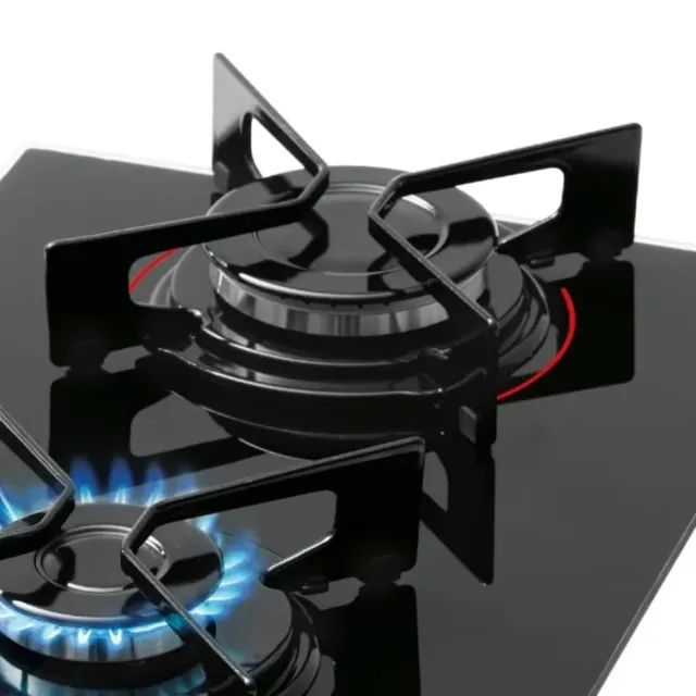 Fogão Cooktop Fischer 2 Bocas Fit Line Gás Mesa de Vidro - Foto 4