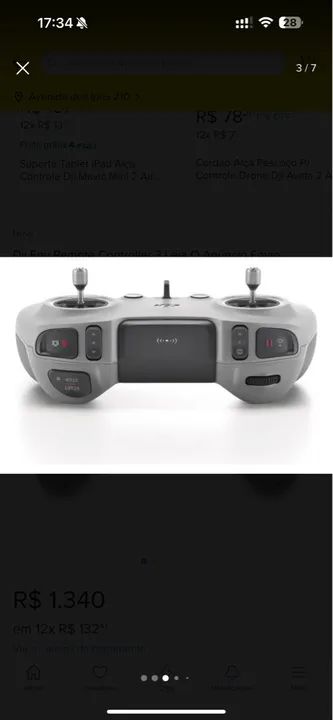DJI Controller 3 FPV | Novo e Lacrado | Envio Imediato | Leia o Anúncio - Foto 3