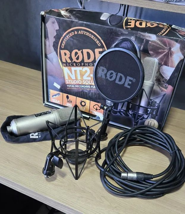 Microfone Rode NT2-A Condensador com Pop Filter - Foto 4